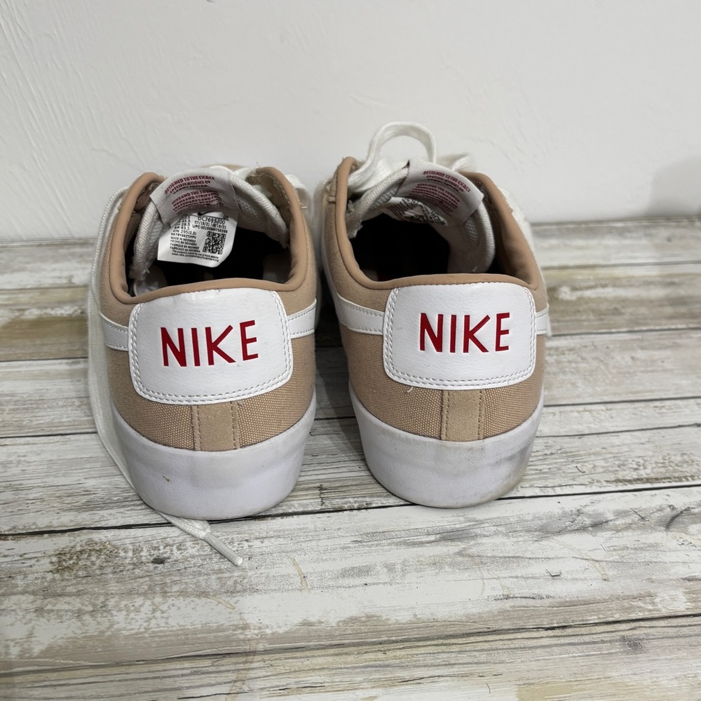 Nike SB Zoom Blazer Low Pro GT Grant Tayler Beige White Leather & Suede 11.5 - Picture 3 of 4